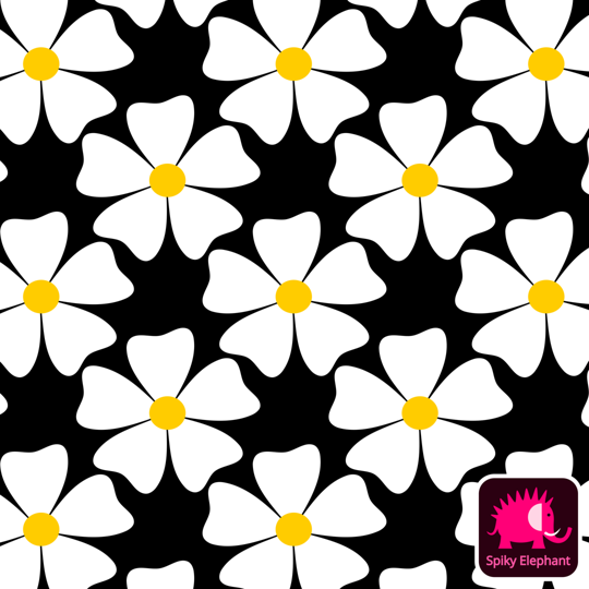 Huge Jumbo Flowers wallpaper and fabric - Huge White Flowers on Green